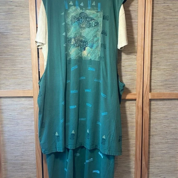 Vintage 1989 Blue Fish tunic and T-shirt dress - Picture 2 of 16